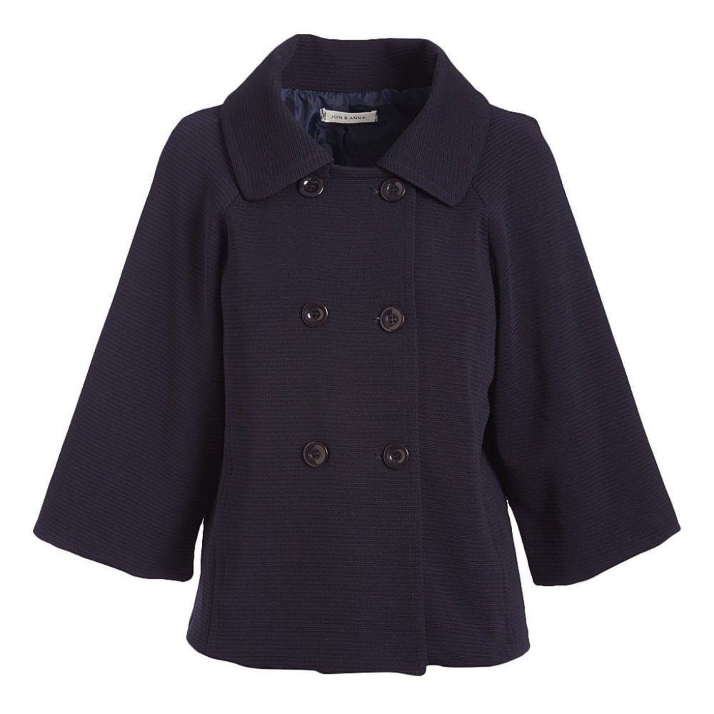 jon & anna Navy Crop-Sleeve Jacket / Size: S / NWT